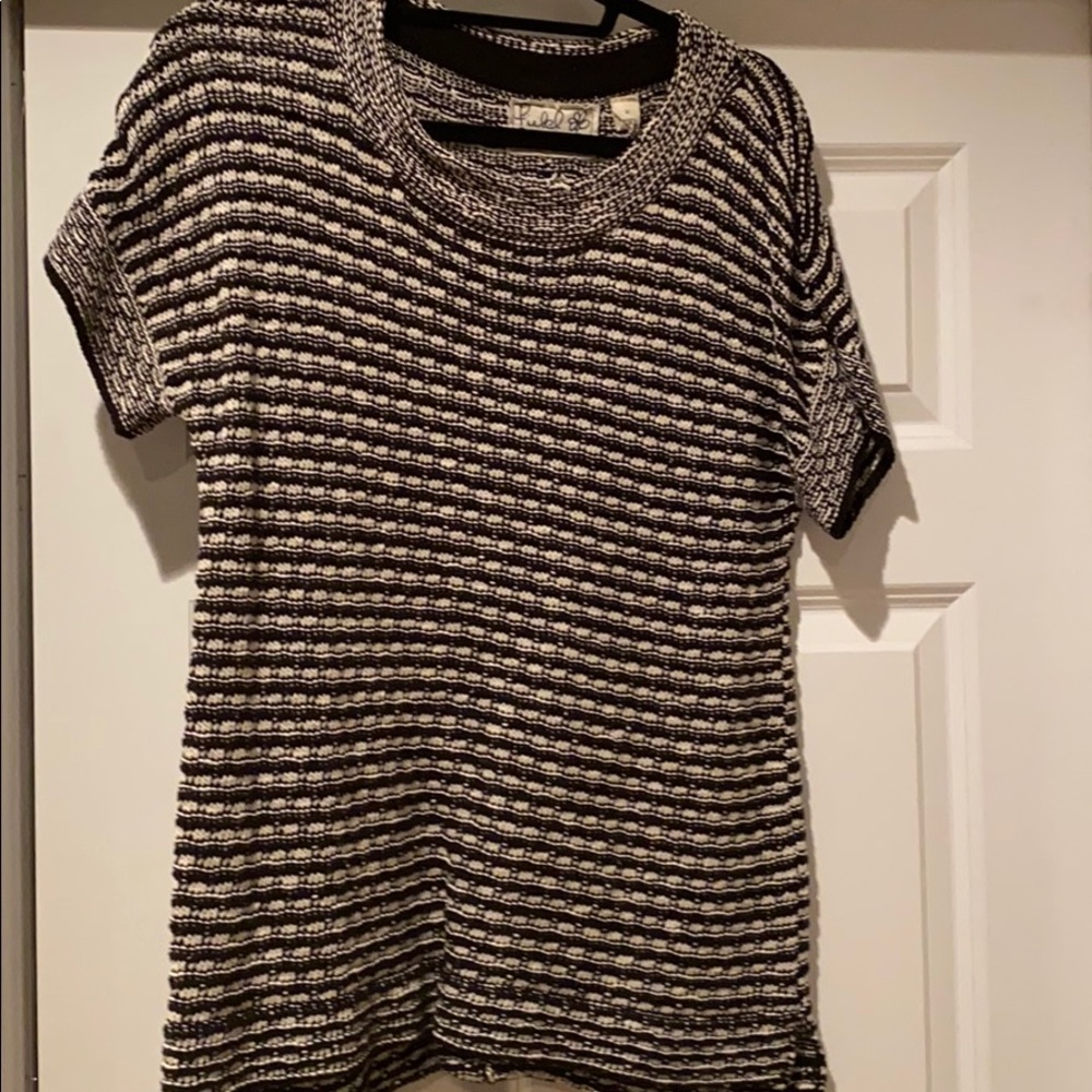 Short sleeve long sweater—Anthropology